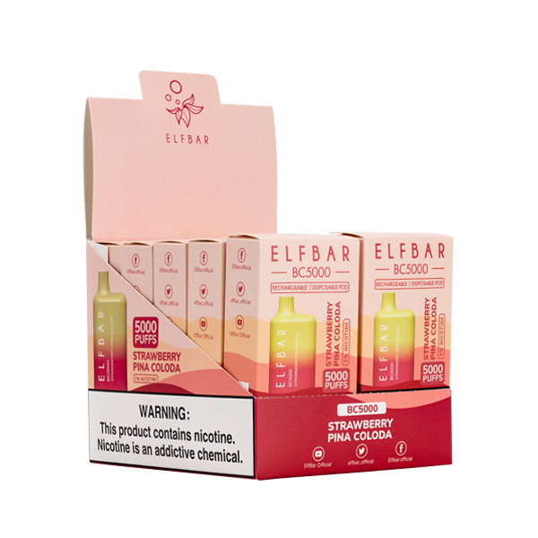 Elf Bar BC5000 Strawberry Pina Colada | Puff N Fun Smoke Shop Elf Bar BC5000 Strawberry Pina Colada | Puff N Fun Smoke Shop
