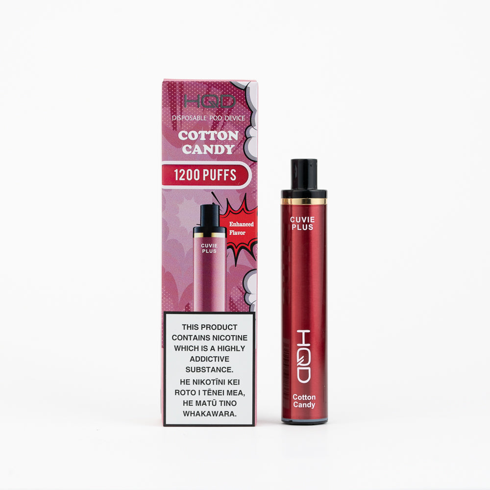 HQD Cuvie Plus 1200 Puff Cotton Candy Disposable Vape HQD Cuvie Plus 1200 Puff Cotton Candy Disposable Vape